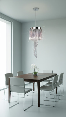 Kronleuchter Pendelleuchte Chrome Wohnzimmer Lampe Leuchte 30x70