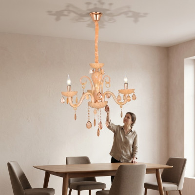Deckenlampe Opal Honey für Zuhause Wohnzimmer Neu Luxuriös für Stil