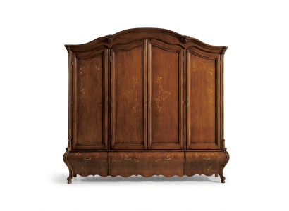 Massivholz Kleiderschrank Klassisch Luxus Schlafzimmer Möbel Braun Neu