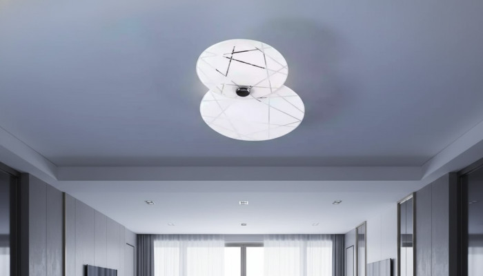 Weiße Deckenbeleuchtung Luxus Lüster Kronleuchter Modern Edle Lampe Neu