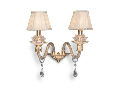 Stilvolle Wandlampe Klassische Wandlampe in Gold luxuriöser Kronleuchter