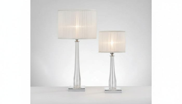 Design Tischleuchte Lampe Nachttisch Tisch Lampe weiß Konsolen Leuchte