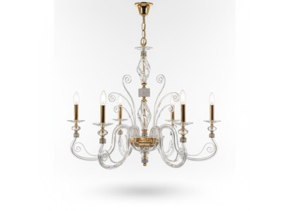 Kronleuchter Luxus Gold Deckenlampe Deckenleuchte Hängelampe neu Kristall