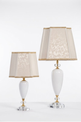 Antik Stil Leuchte Lampen Weiß Tischleuchte Tisch Lampe Leuchten Kronleuchte