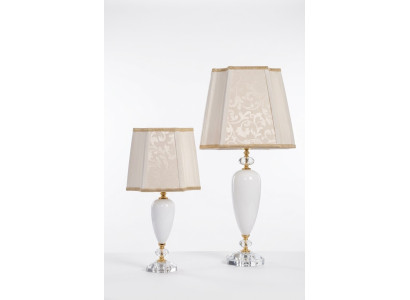 Antik Stil Leuchte Lampen Weiß Tischleuchte Tisch Lampe Leuchten Kronleuchte
