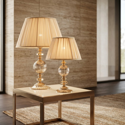 Art déco Luxus Tischlampe Kristall Lampe Luxus Wohnzimmer Leuchter Neu