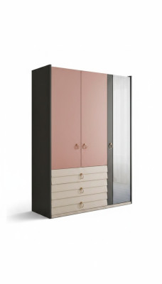 Moderner Kleiderschrank Luxus Schrank Holz Schränke Glas Schlafzimer neu