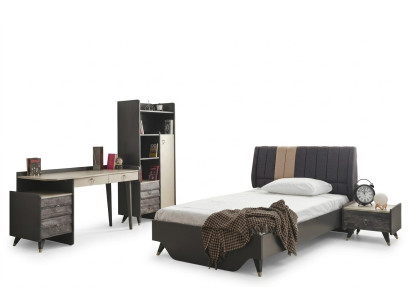 Schlafzimmerset Luxuriöses stilvolle Schlafzimmer Set Bett Bücherregal
