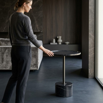 Stilvolle Schwarz Beistelltisch Couchtisch Schlafzimmer Kommode Tische