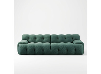 Exklusives luxuriöse 3-Sitzer-Sofa Stoffsitz moderne Textilmöbel Grün Farbe