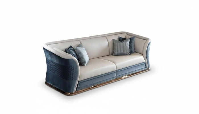 Kunstleder Sofas Wohnlandschaft Garnitur Design Modern Sofas Sofa 3 Sitzer