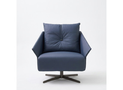 Sessel Sitzer Wohnzimmer blau Modern Design Luxus Sitzmöbel Relax Club neu