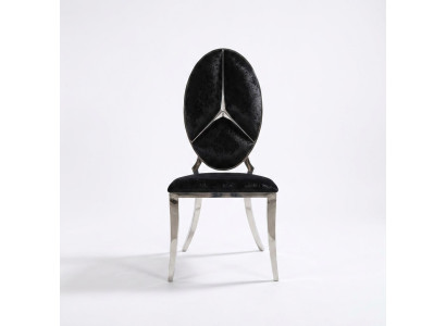 Stuhl Schwarz Neu Stühle Polsterstuhl Sessel Metall Lounge Design Möbel
