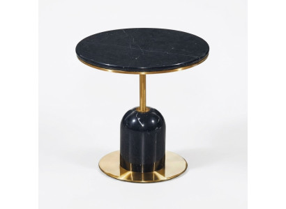 Runder Wohnzimmer Beistelltisch Schwarzer Sofatisch Luxus Couchtisch Tisch
