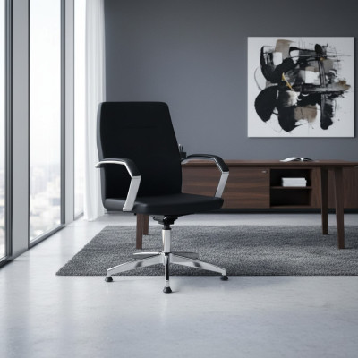 Sessel Leder Polster Drehbar Computer Stühle Möbel Büro Stuhl Chefsessel