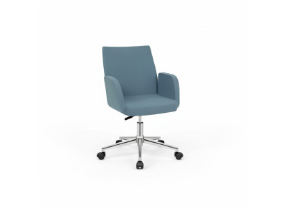 Blauer Bürostuhl Designer Schreibtisch Drehstuhl Luxus Chefsessel Neu