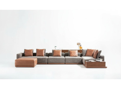 Polstersofa Eckgarnitur Ecksofa L Form Stoffsofa Couch Modern Sofa Grau
