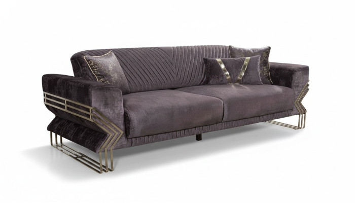 Eleganter Dreisitzer Moderne Wohnzimmer Luxus Couch Polster 3 Sitzer