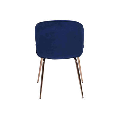 Gruppe Garnitur Blau Stühle 4x Stühle Set Textil Polster Sitz Esszimmer