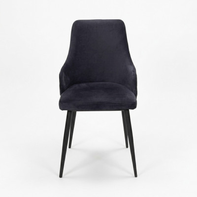 Schwarzer Designer 2x Stühle Luxus Esszimmer Einsitzer Moderne Einrichtung