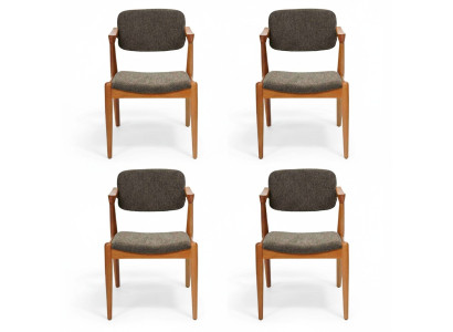 Luxus Esszimmer Möbel Designer 4x Stühle Neu Einrichtung Grau Modern Stühle