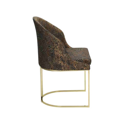 Esszimmerstühle Wohnzimmer luxuriöse Mehrfarbig 2x Stühle Metall Modern neu