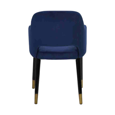 Luxus 4x Stühle Luxus Blauer Küchenmöbel Designer Esszimmerstuhl Holzmöbel