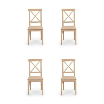 Esszimmerstuhl Designer 4x Stühle Holzstuhl Luxus Einsitzer Ohne Armlehne