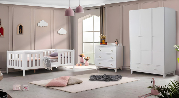 Schlafzimmer Design Kleiderschrank Möbel Jugendzimmer Schrank Holz Neu