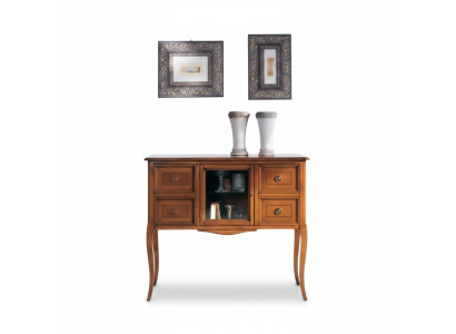 Klassische Stil Kommode Sideboard Wohnzimmer Holz Anrichte Braun Neu