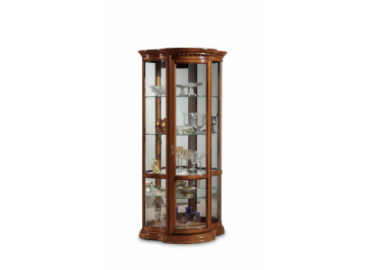 Schränke Holz Vitrine Glas Schrank Echtholz Wohnzimmer Möbel Anrichte