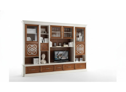 Wohnzimmer Wandregal TV Schrank Wandschränke Holz Wohnzimmer Möbel Neu