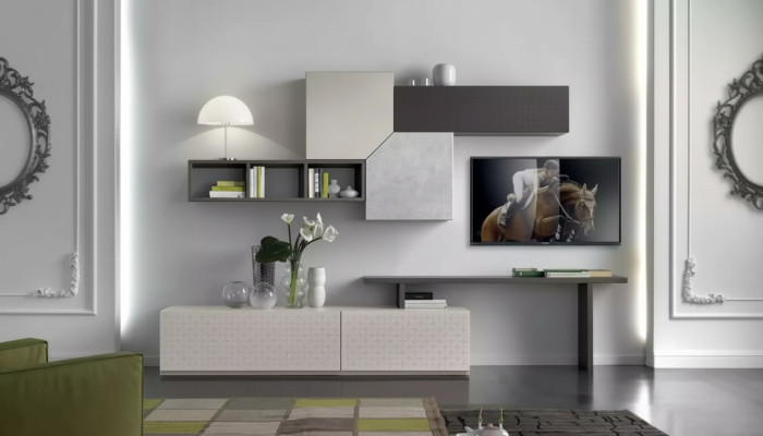 TV Schrank Italienische Möbel Wohnzimmer Luxus Sideboard Wohnwand Holz