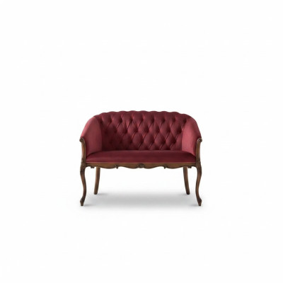 Design Chesterfield Sofa 2 Sitzer Couch Luxus Klassische Textil Sofas