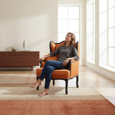 Klassischer Sessel Sofa 1 Sitzer Designer Textil Sofas Polster Neu