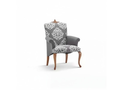 Sessel Wohnzimmer Design Elegantes Möbel Grau Klassisch 1 Sitzer Luxus