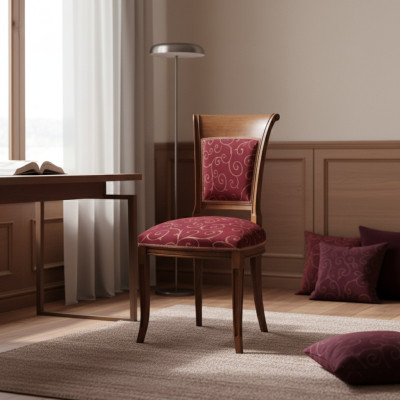 Luxus Esszimmerstuhl Stuhl Sitzer Esszimmer Stühle Holz Modern Rot