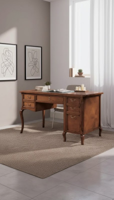Büro Tisch Schreibtisch Klassische Italienische Möbel Holz Tische Neu