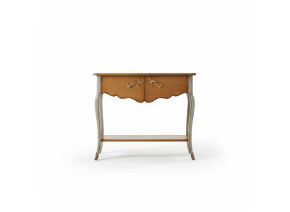 Schminktisch Konsole Luxus Braun Klassische Holz Design Italienische Neu