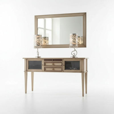 Schminktisch Spiegel Konsolen Design Möbel Luxus Kommode Holz Set Neu