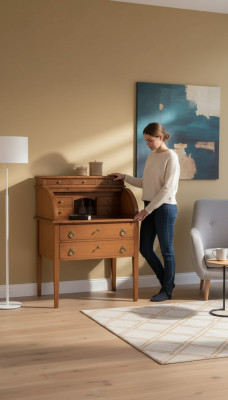 Büro Anrichte Sideboard Italienische Möbel Regal Konsole Holz Möbel