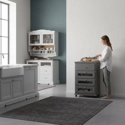 Esszimmer Schrank Klassische Vitrine Klassisches Seitenschrank Neu