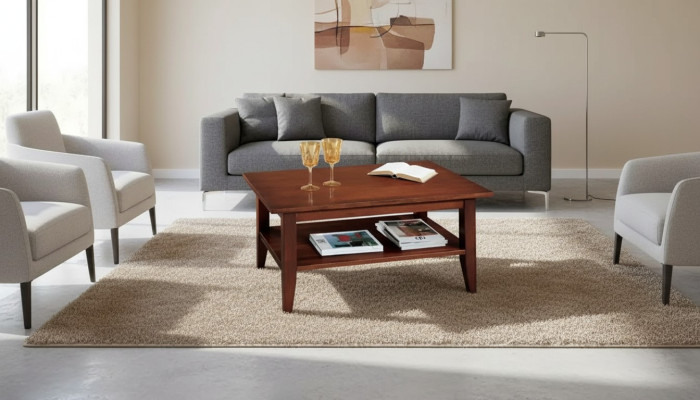 Couchtisch Kaffeetisch Wohnzimmer Braun Luxus Möbel Design Holztische
