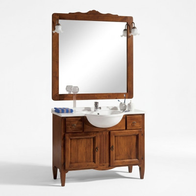 Badmöbel Waschbecken Italy Stil Becken Unterschrank Badezimmer Braun Neu