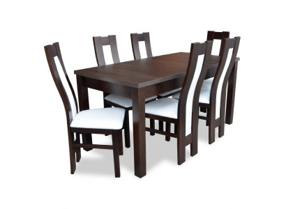 Esszimmer Tisch Klassische Stuhlgruppe 6x Stühle 7tlg. Set Sitzgruppe