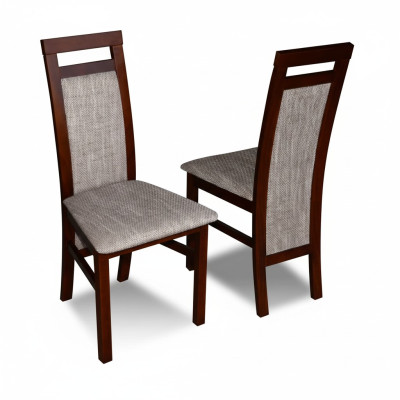 Stuhl ohne Armlehnen Lehnstuhl Polster Holz Textil Holz Sessel Neu