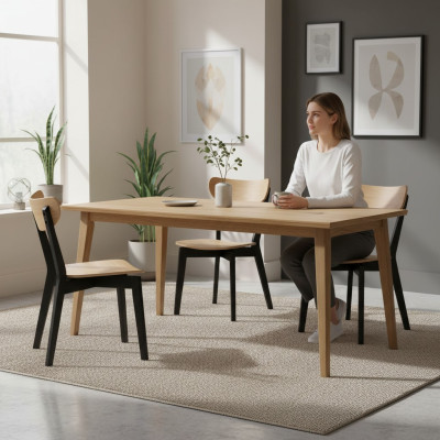 Stuhl Braun Luxus Esszimmer Holz Modern Möbel Design Elegantes Neu