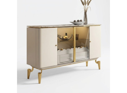 Designer Kommode Anrichte Side Board Schrank Wohn Zimmer Regal Luxus