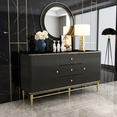 Möbel Wohnzimmer Kommoden Sideboard Luxus Holz Schrank Designer Neu