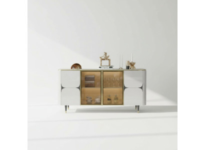 Kommode Holz Schränke Anrichte Weiß Möbel Sideboard Schrank Modern Neu